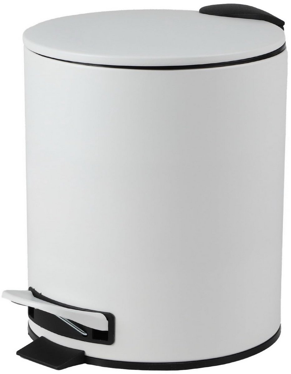 Pedalemmer 5 Liter met Soft-Close en Uitneembare Binnenemmer, Wit