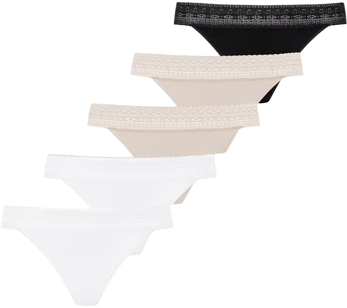 Mey Dames string 5 pack Modal Lace