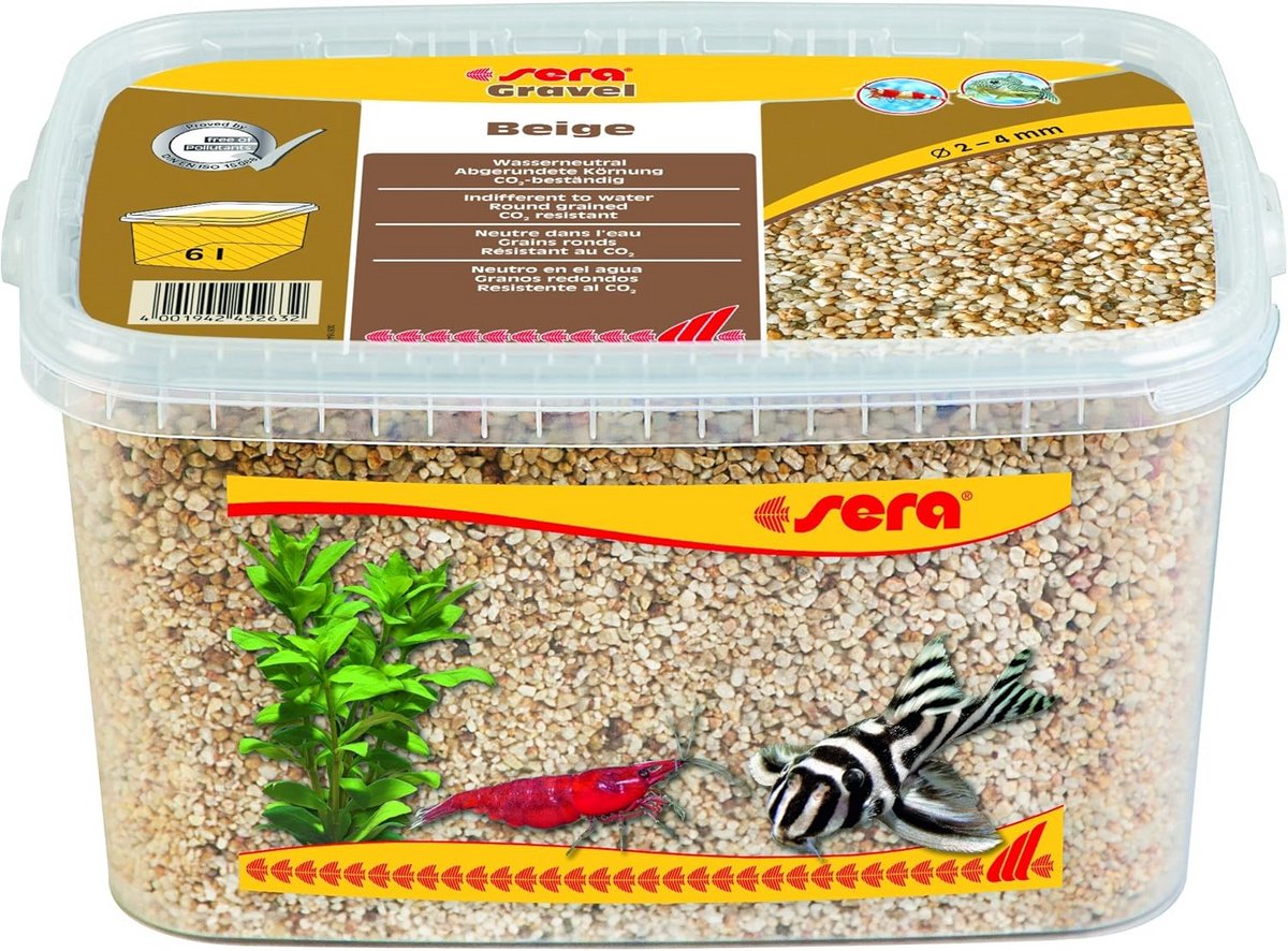 Beige Aquarium Grind (2-4 mm) - Natuurlijk Substraat voor Vissen en Garnalen