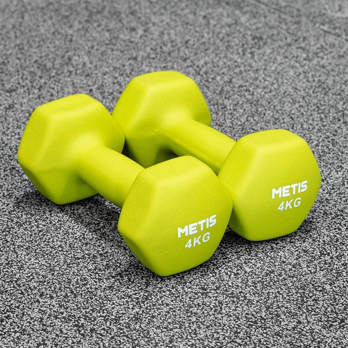 Neopreen Halter Set – Zeshoekige Handgewichten voor Krachttraining | 0,5kg tot 10kg