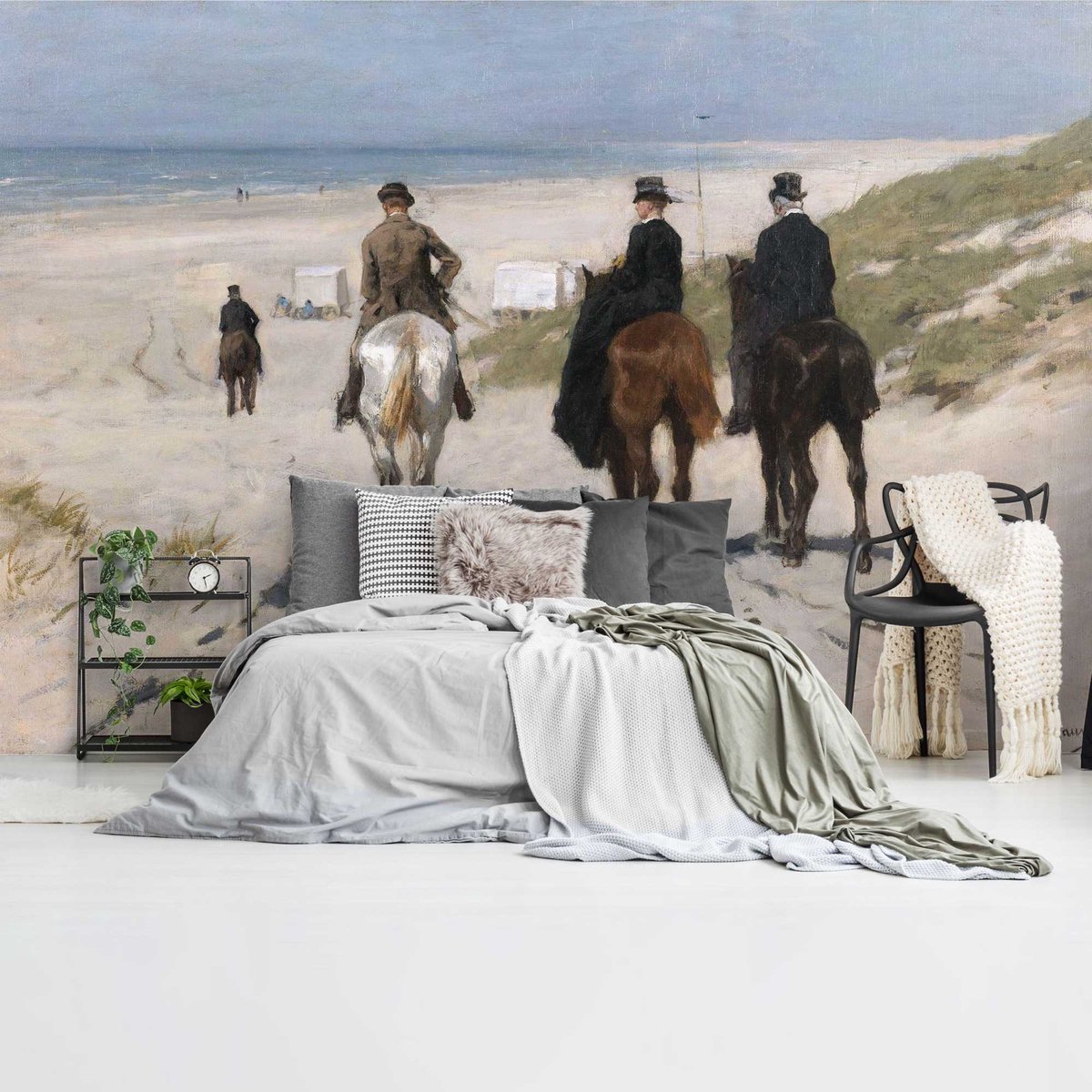 Fotobehang Anton Mauve Morgenrit langs het strand - 260 x 384 - Vlies - REINDERS