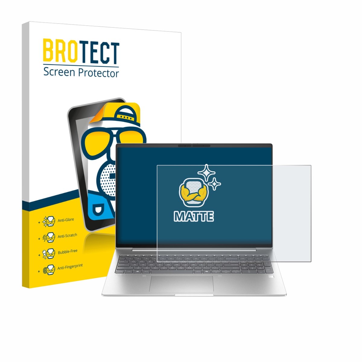 BROTECT - Screenprotector voor HP EliteBook 6 G1a 16" - Folie Beschermfolie matte
