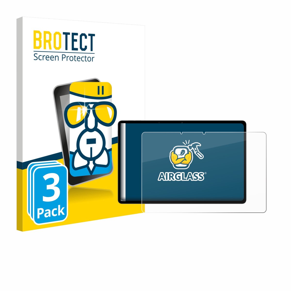 Screenprotector 3 Stuks voor Oppo Pad SE Beschermglas transparant