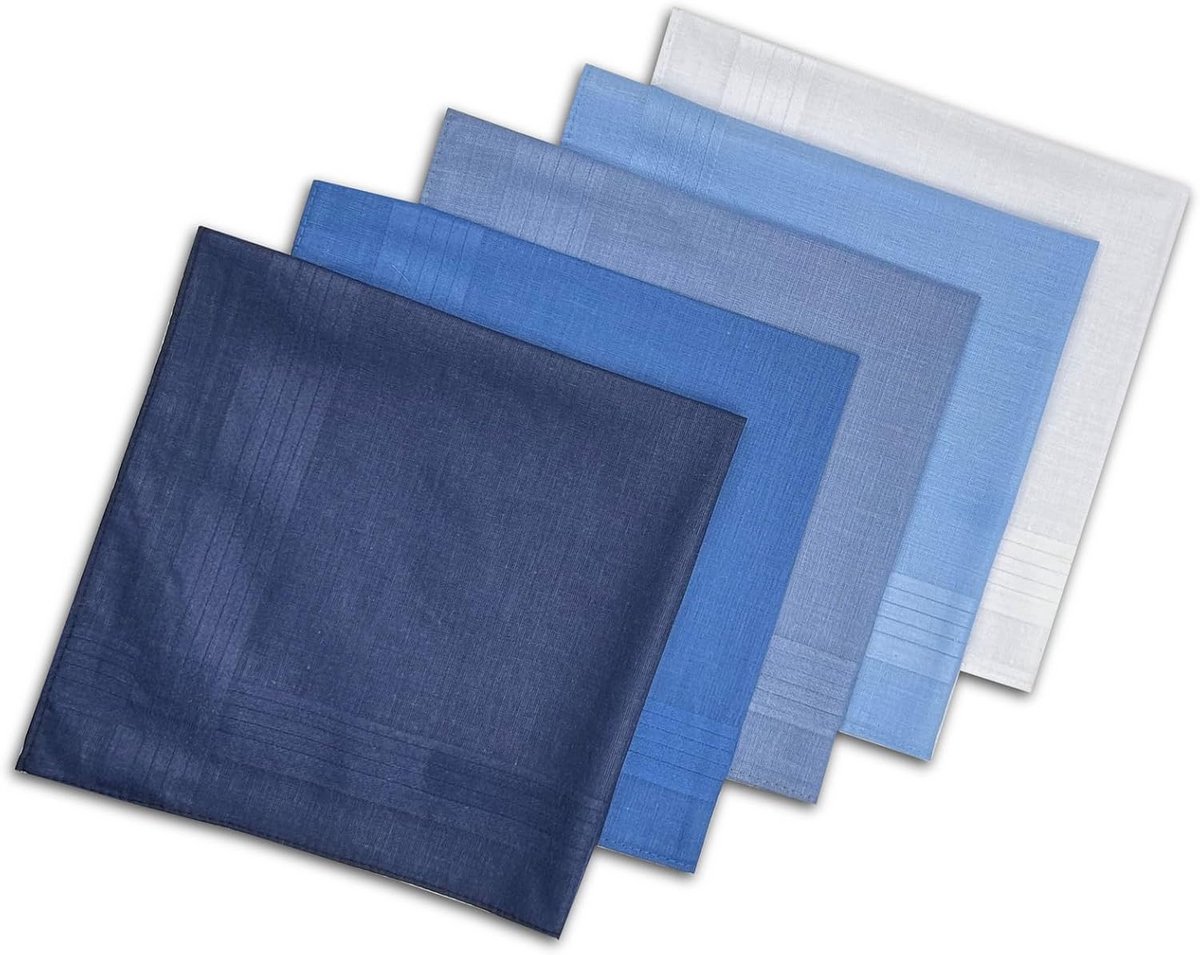 5 stuks katoenen stoffen zakdoeken 40x40 cm - herbruikbare herenzakdoeken - zacht en huidvriendelijk - pochet voor in het jasje