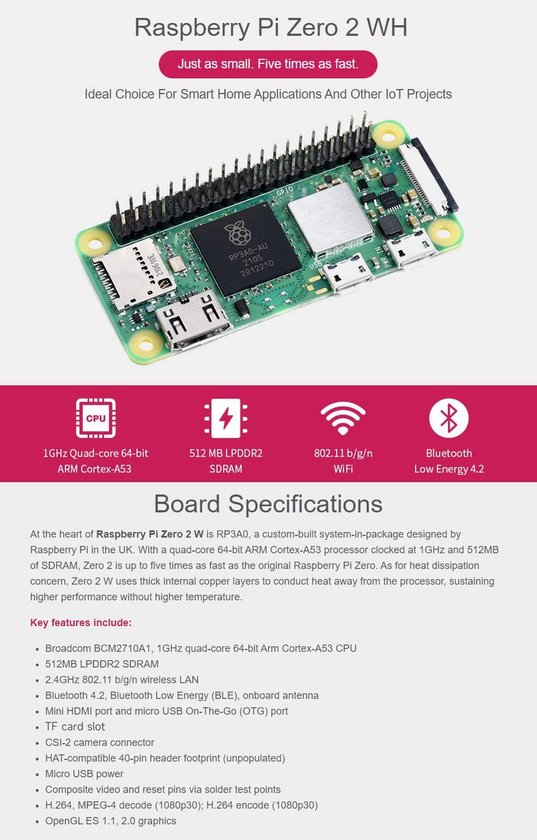 Mini Single Board Computer met Quad-Core Processor, WiFi en Bluetooth ...