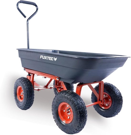 Kiepwagen – 300 kg Max Belasting – 150 kg Kiepfunctie – Tuin en Bouw – Luchtbanden — afbeelding 2