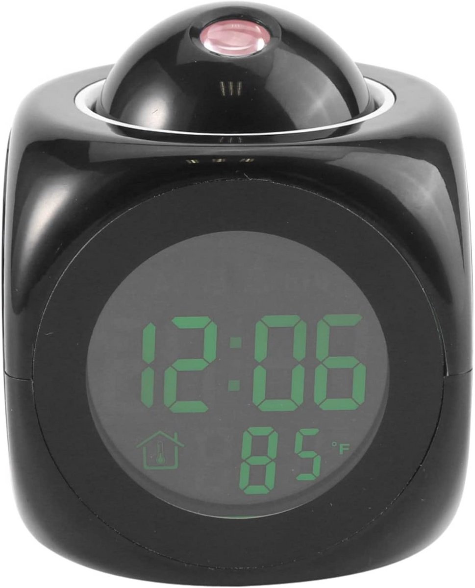 Projectie Alarmklok met Radio en Temperatuurweergave - Digitale Wekker met Snooze