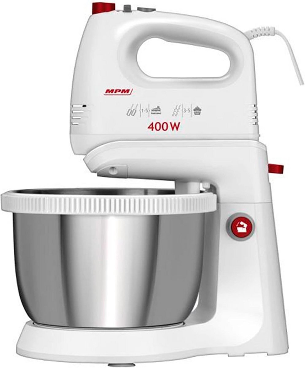 Kneedmachine met Roterende Kom (3.5L) - 400W - 5 Snelheden + Turbo - Inox Accessoires