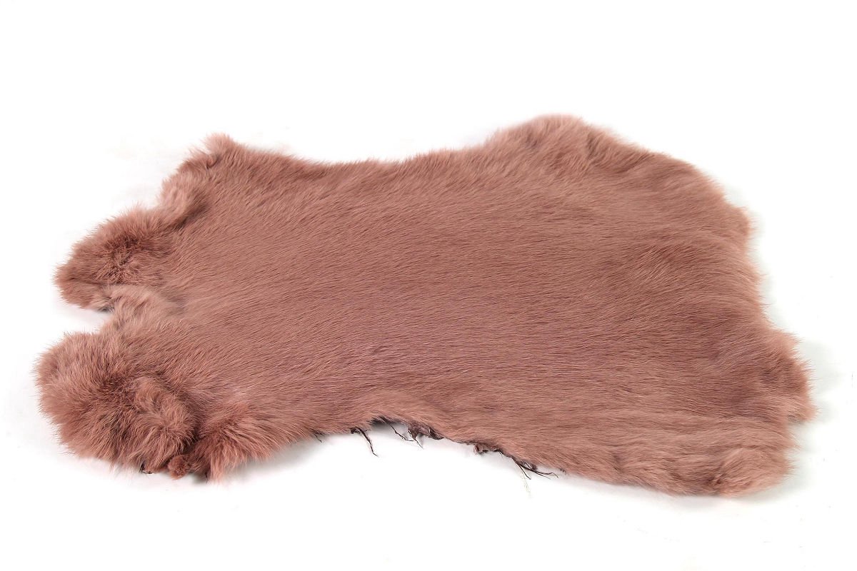 Countryfield konijnenvacht speelgoed donker roze multicolor karton.