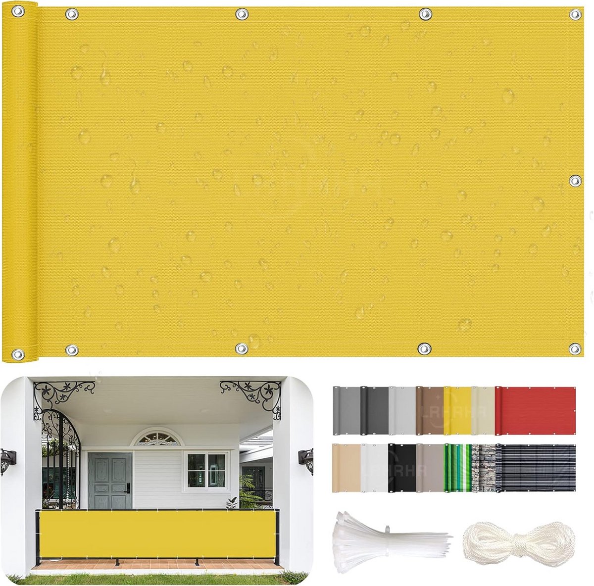 UV-bestendig Balkonscherm 50x500cm - Inkijkbescherming voor Balkon en Tuin