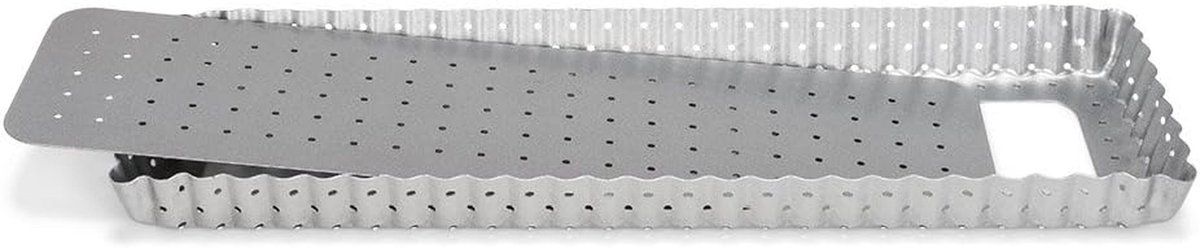 Roestvrijstalen bakvorm rechthoekig 35 x 11 cm