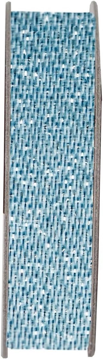 Glinsterend Satijnen Haarlint 3 Meter - Roestvrij Blauw