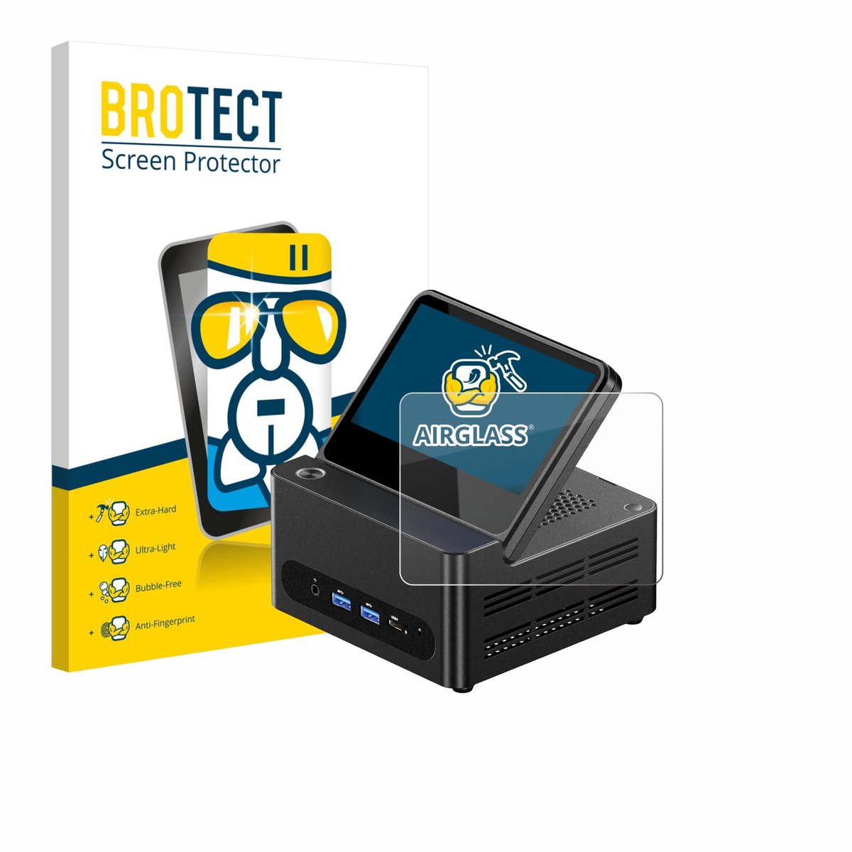 Screenprotector voor AOOSTAR G-FLIP H255 Beschermglas transparant