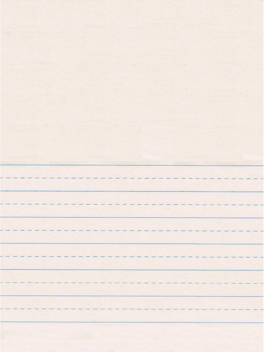 Groot Wit Schrijf- en Tekenpapier op Rol - Dubbelzijdig Gelinieerd voor Schoolgebruik