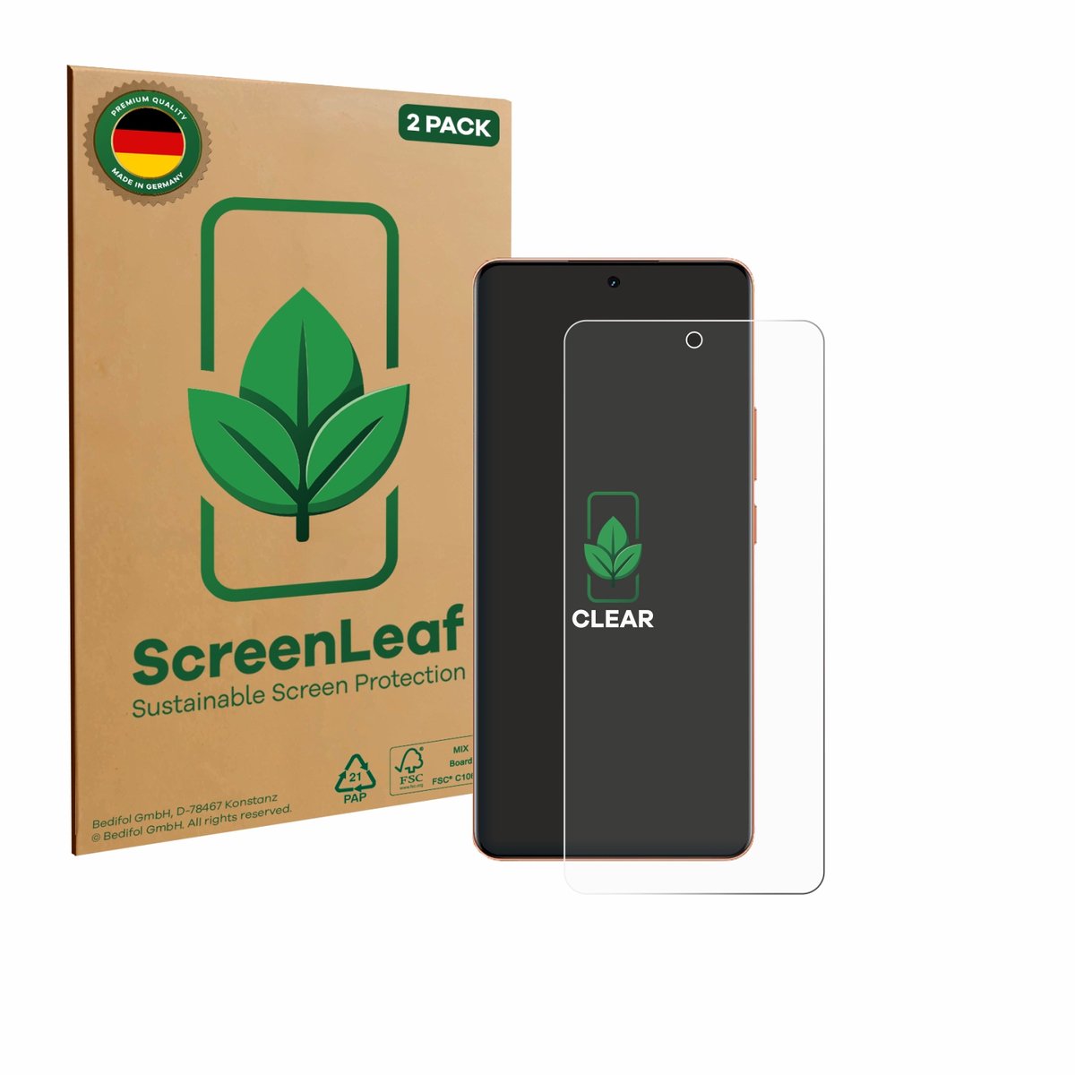 ScreenLeaf - Screenprotector voor realme P4 Pro 5G - Duurzame schermbescherming Folie Beschermfolie transparant 2 Stuks