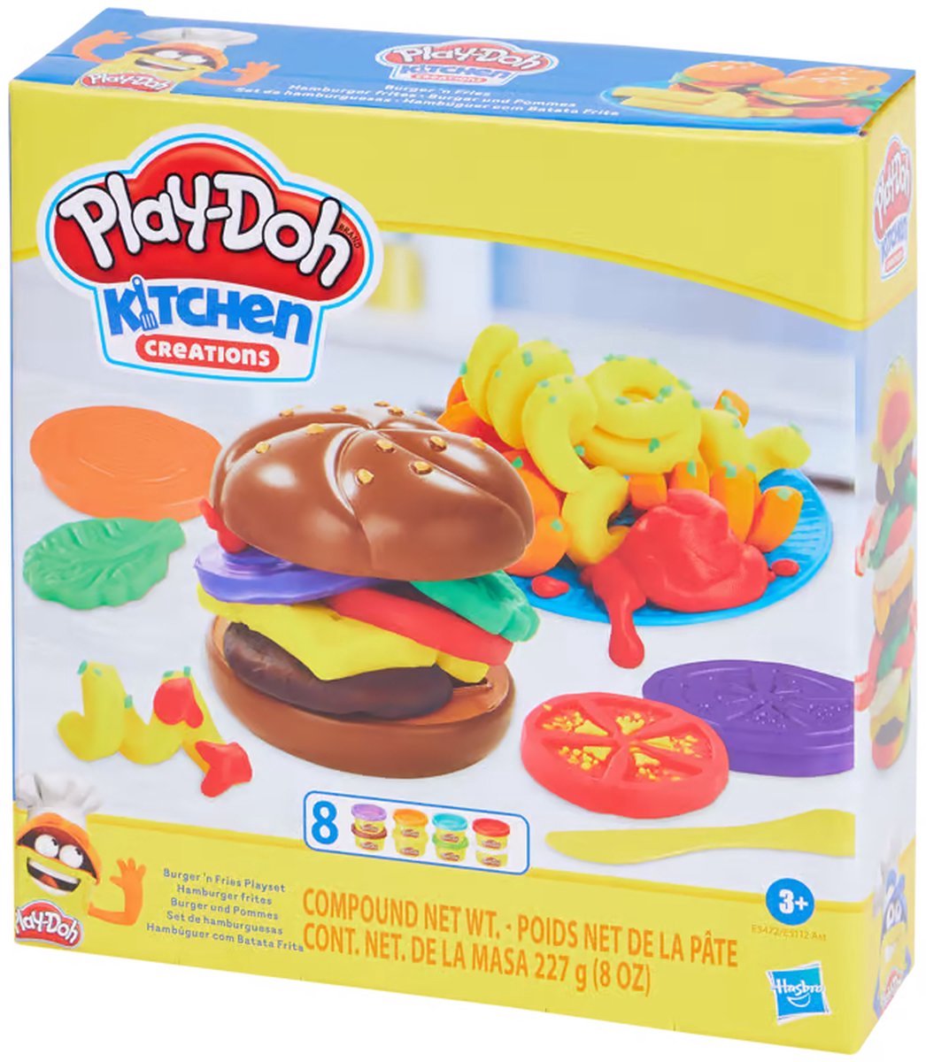 Hasbro Play-Doh Serie - Burger en Friet Set - Creatief Spel - Vanaf 3 jaar