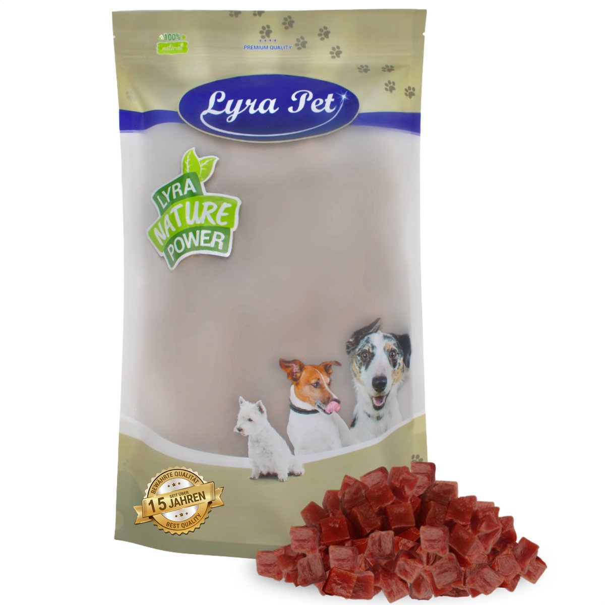 1 kg Lyra Pet® eendenborstblokjes