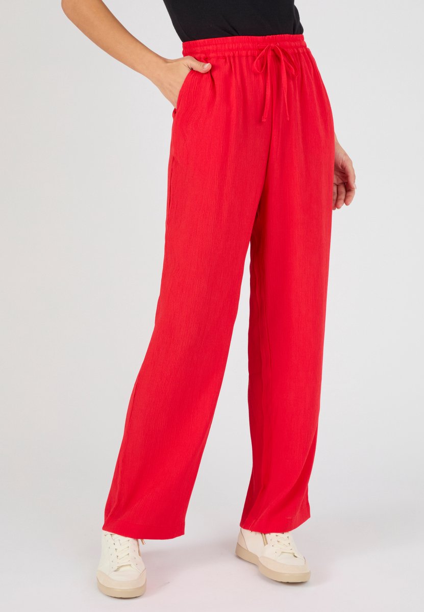 Damart - Broek crêpe pull-on - Dames - Rood - 46