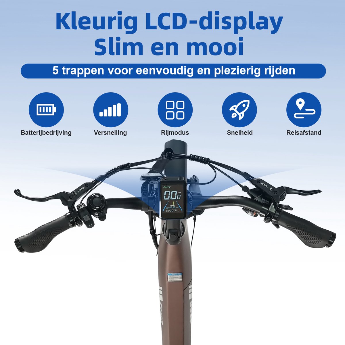 TTGO Z3 E-bike: 48V 15Ah, 130km bereik, stadsfiets tot 125kg thumbnail 3