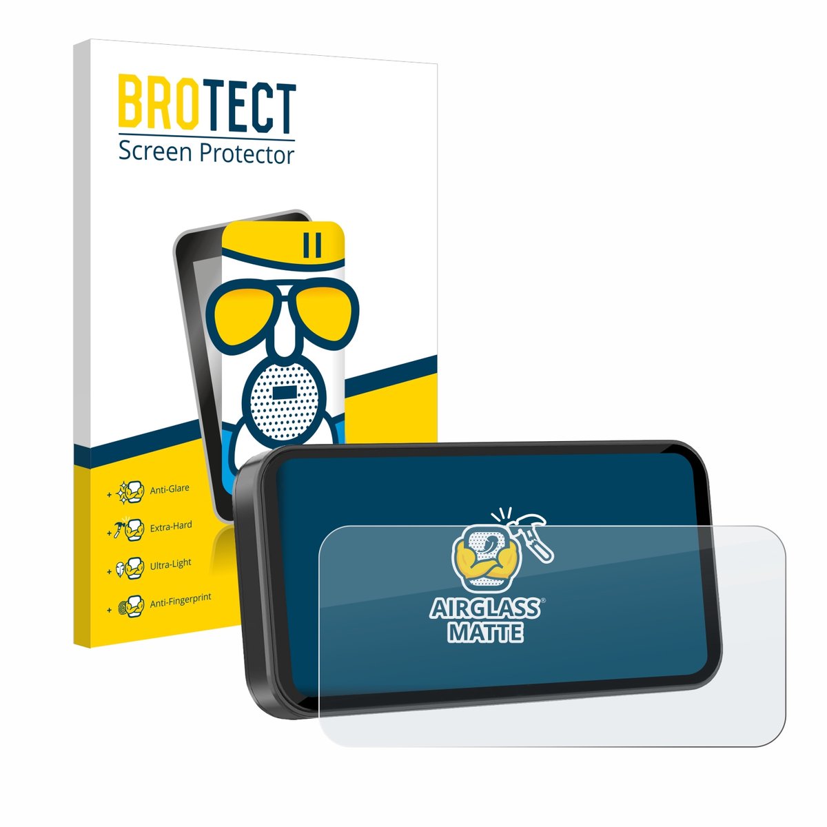 BROTECT - Screenprotector voor Carpuride W603D 6.3" - Folie Beschermfolie Beschermglas matte