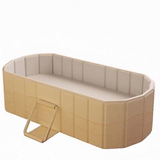Baignoire Pliable 150 cm pour Adultes - Baignoire Pliable Portable pour Tout le Corps avec Tuyau d'Évacuation - Idéale pour la Détente, le Bain de Glace, la Récupération après le Sport et le Spa en Famille