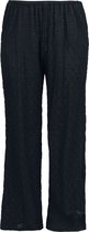 R.E.D. Rock-Engineered Design Zwarte wijde broek met kanten details - Dames - L