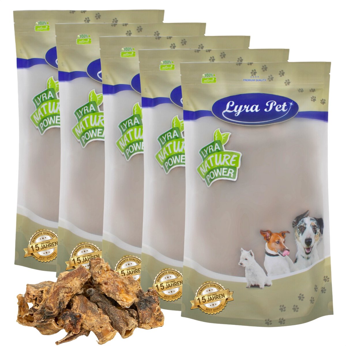5 kg Lyra Pet® ossenstaartstukken