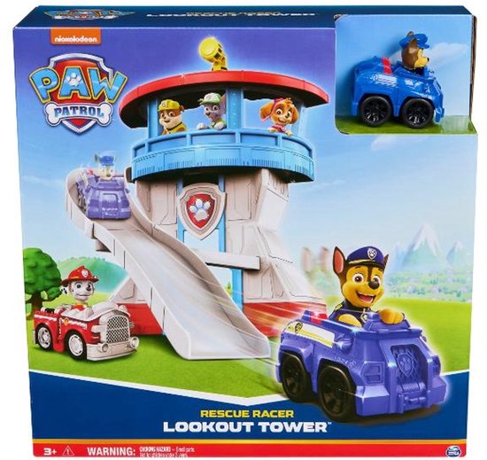 Paw Patrol Uitkijktoren met Glijbaan - Chase Rescue Racer van Merkloos — afbeelding 5