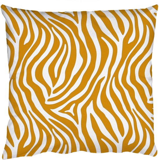 Sierkussens - Kussentjes Woonkamer - 40x40 cm - Zebra - Klassiek - Oker - Geel