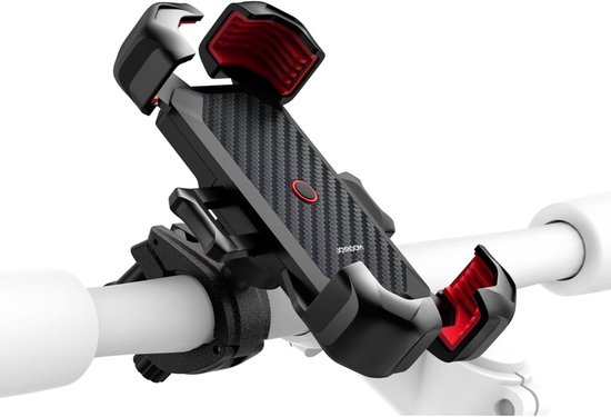 Telefoonhouder Fiets - 360° Draaibaar - GSM Houder Fiets & Motor - Schokbestendig - Zwart - Joyroom