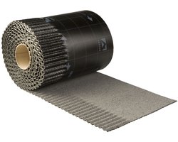 Ubbink Ubiflex loodvervanger ribbel 30cm grijs (per meter)