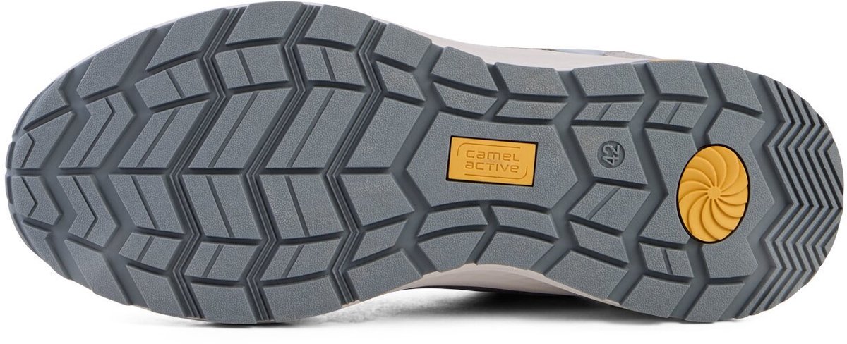 camel active Casual sneaker van leer en textielmix - Maat - Lichtblauwmenswear-42