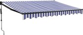 vidaXL-Luifel-elektrisch-uitschuifbaar-3,5x2,5-m-blauw-en-wit