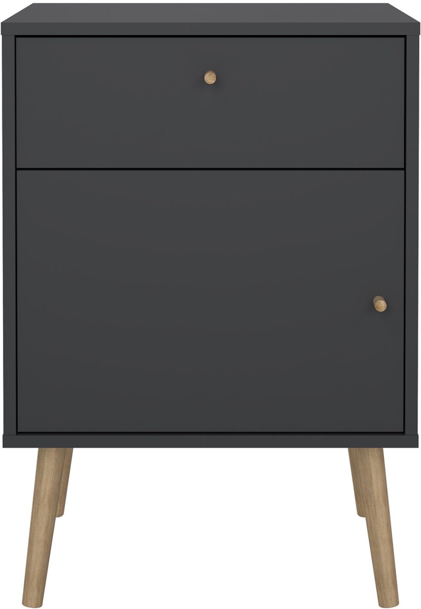 Giga Living Nachtkastje Bodo - Grijs - 39x50x72cm