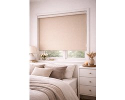 Verduisterend Rolgordijn Inspire – 100 x 190 cm – Beige – Black-out Rolgordijn – Met Kettingbediening – Raamdecoratie