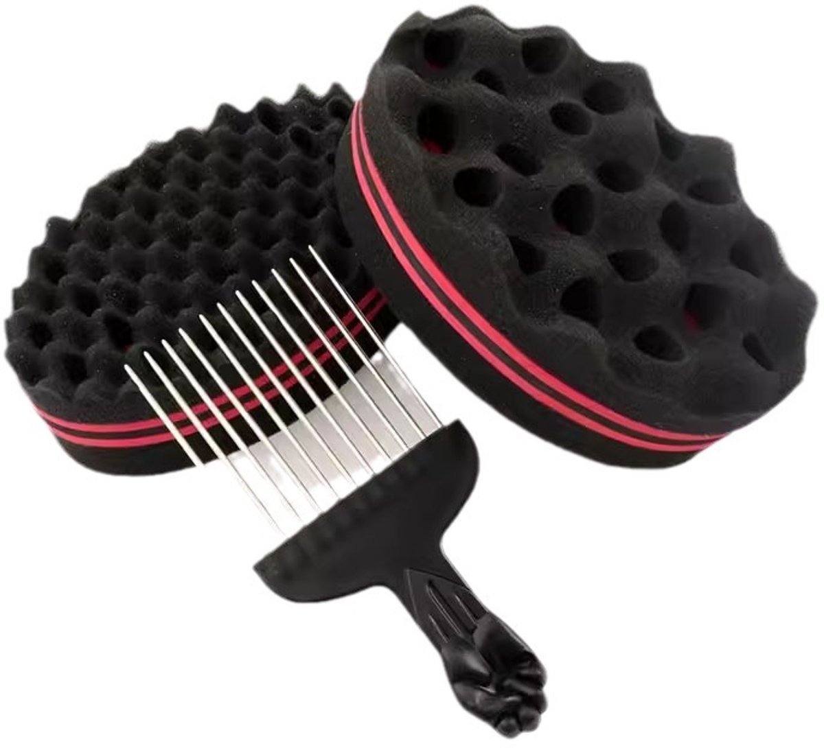 Twist Sponge – Krullende Haarborstel – Voor Dreadlocks Styling & Dagelijkse Haarverzorging