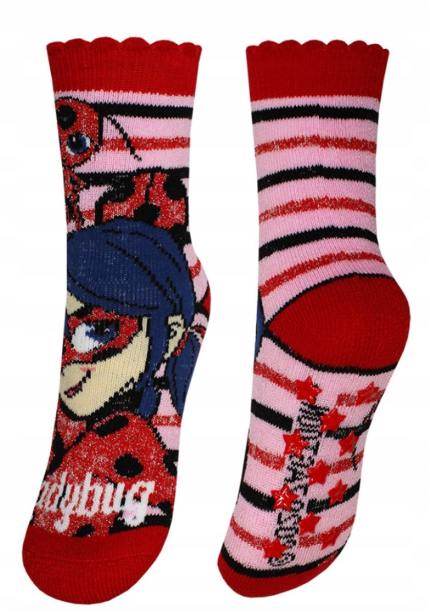 Miraculous ladybug - Badstof Antislip - maat 23-26