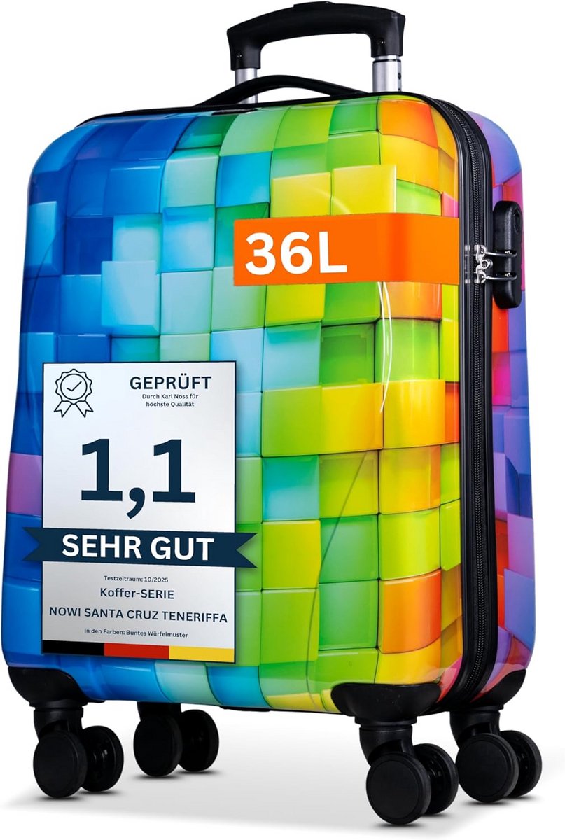 Harde Kofferset 3-delig - Lichtgewicht Reiskoffers met Cijferslot en 360 Graden Draaibare Wielen - Set van M, L, XL