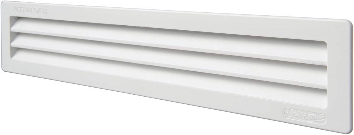 Ventilatie Grillrooster 305 x 60 mm - Wit - Ideaal voor Ventilatiesystemen