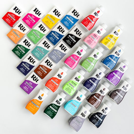 Rit Dye - 8 oz. vloeibare textielverf voor kleding, decor en ambachten - echt groen met kleurfixatief