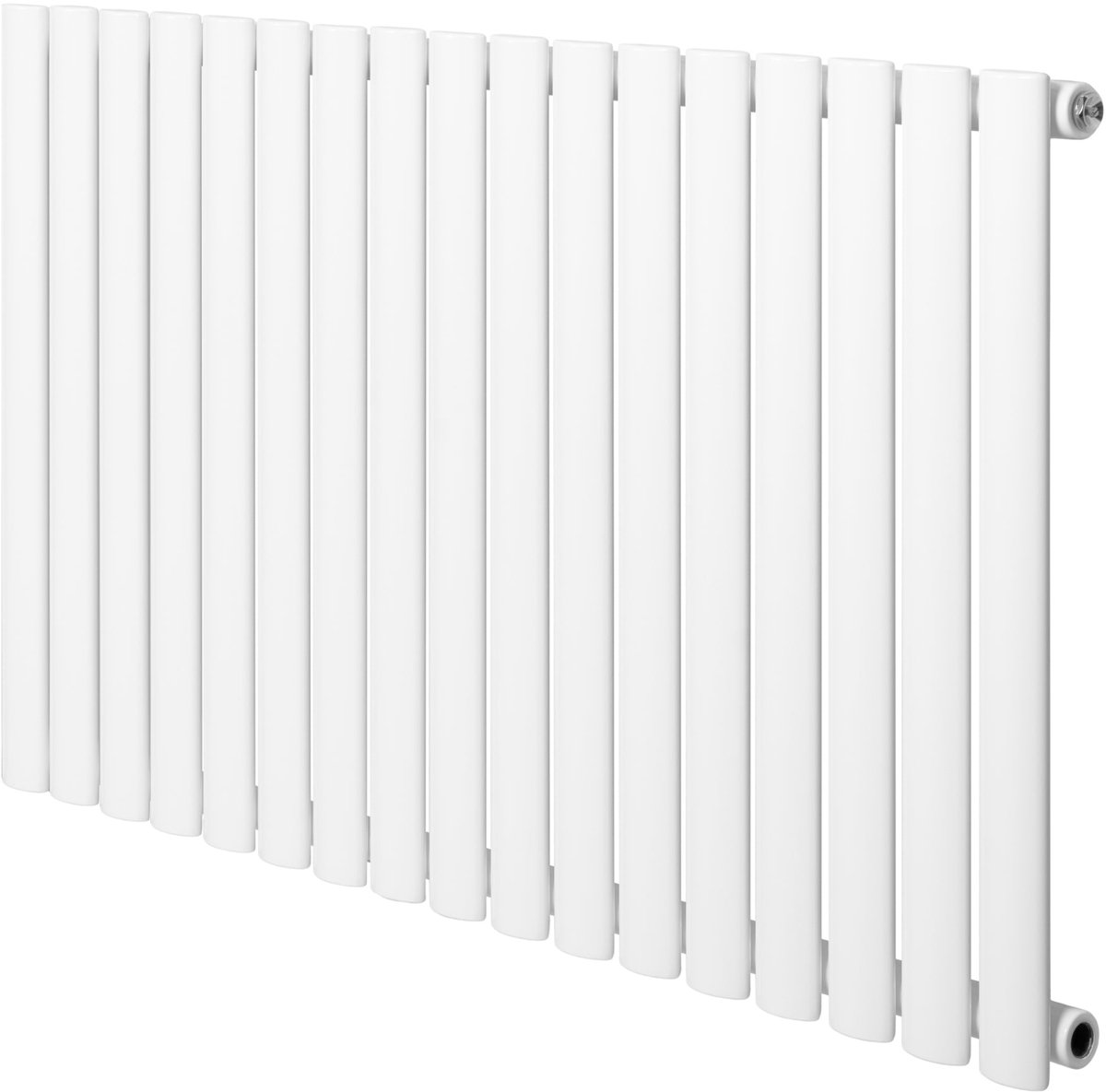 Ovale design radiator - 1 kolom - 600x1020 mm - wit