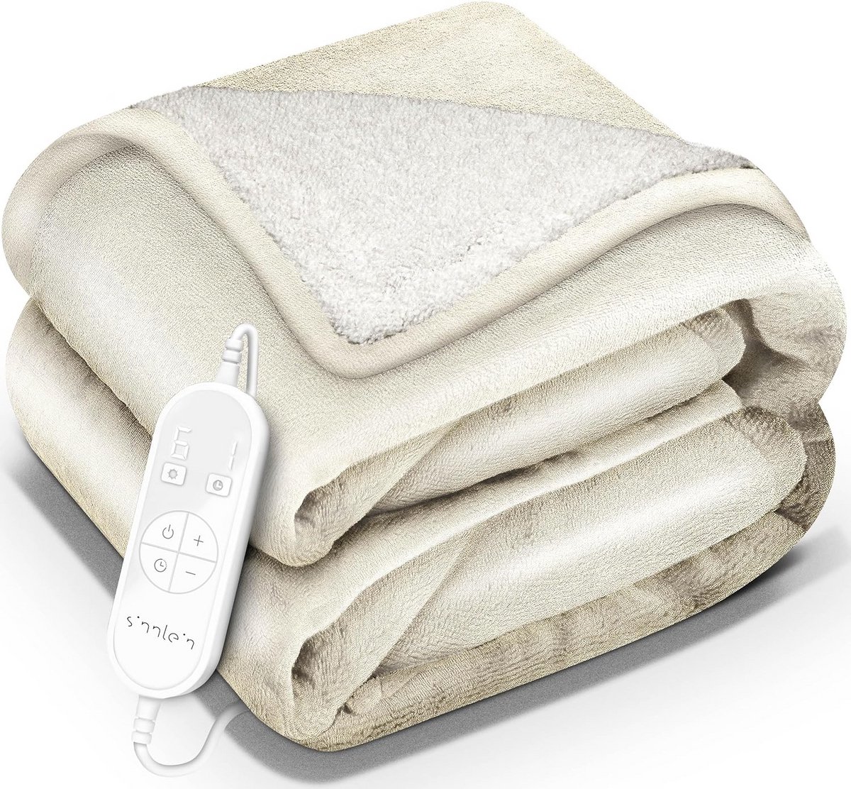 Elektrische Deken 200x180cm met 9 Warmtestanden en Timer | Wasbare Overtrek voor Bed en Bank