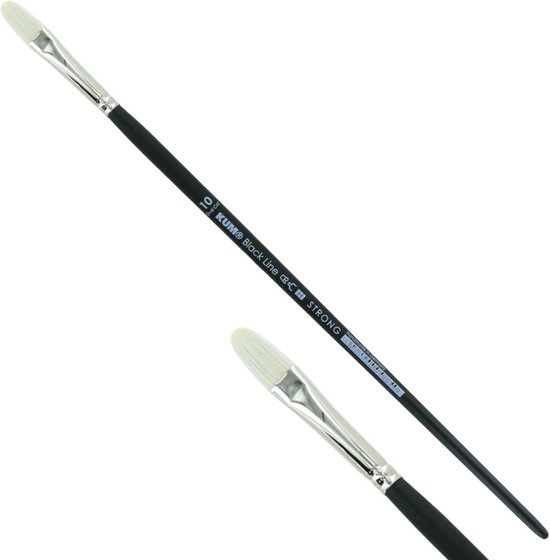 Kattentong Penseel Maat 10 - Synthetische Kwast voor Acryl- en Olieverf