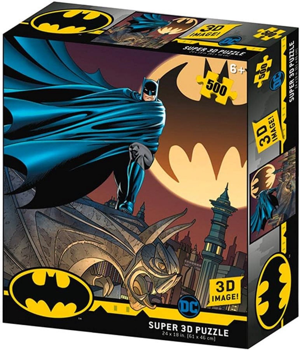 3D-Effect Legpuzzel met Batman Signaal Thema