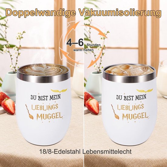 Gepersonaliseerde Koffiemok 'Du Bist My Favorite Mugel' - Grappig Cadeau voor Vriend, Vriendin of Verjaardag — afbeelding 2