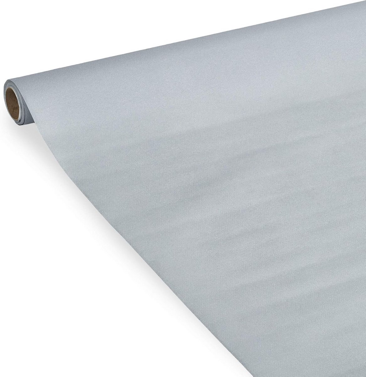 Luxe Airlaid Tafelkleed Zilver op Rol 1,20 x 5 Meter - Textiellook Disposabel