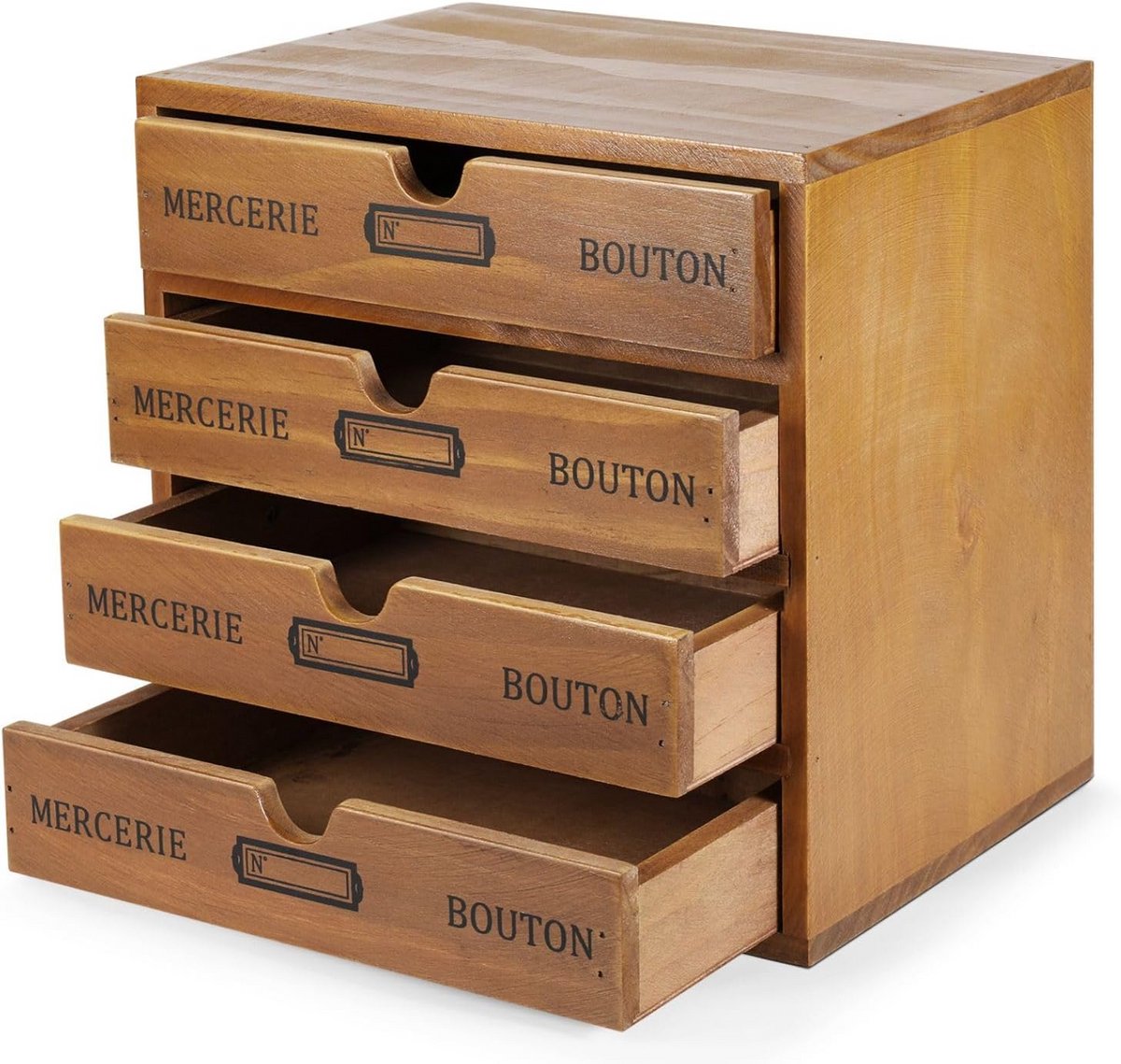 Houten Bureau Organizer met 4 Lades voor Thuis en Kantoor