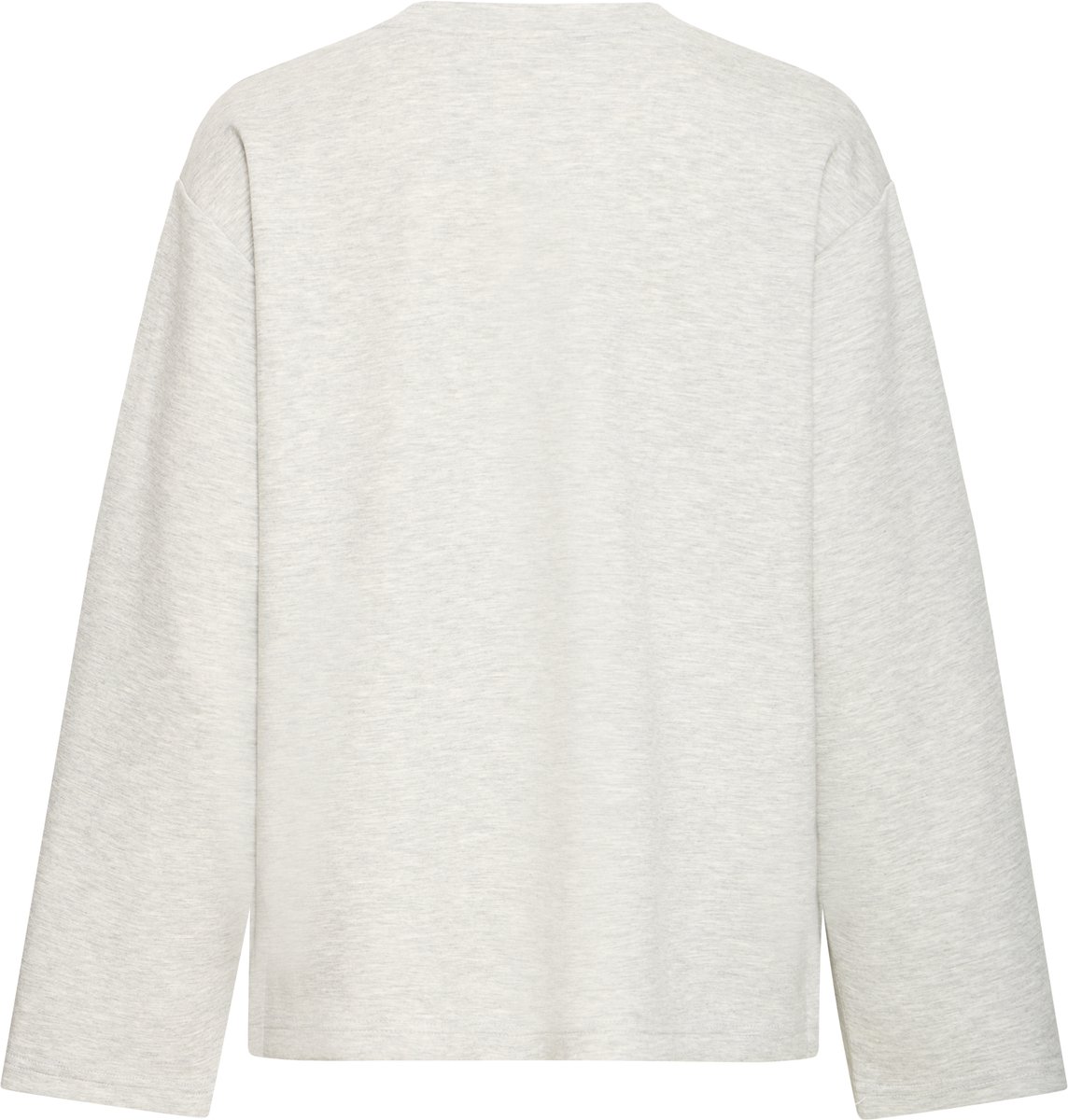 Ichi IHCOZY LS Dames Trui - Light grey melange — cadeau in Cadeau-ideeën - foto 4