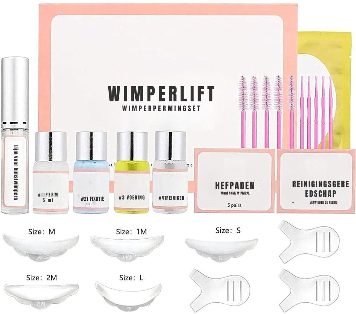 SCH® Wimperlifting set - Wimperlift - Wimpers - Roze- 12cm x 17cm x 3cm