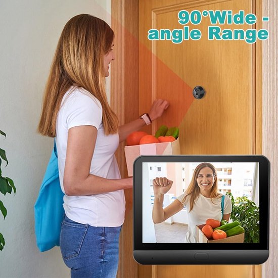 Draadloze Videofoon met Wifi, 1080p Camera en 4,3 inch Binnenscherm van Merkloos — afbeelding 4